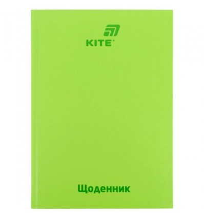 Дневник школьный, твердый обкл, салатовый , K26-262-16