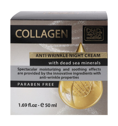 Крем Dead Sea Collection Collagen ночной против морщин 50мл