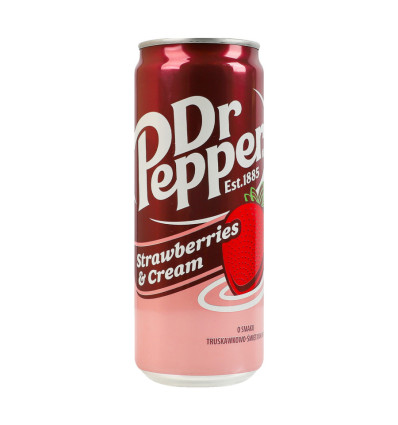 Напиток сильногазированный Dr. Pepper клубника со сливками 330 мл