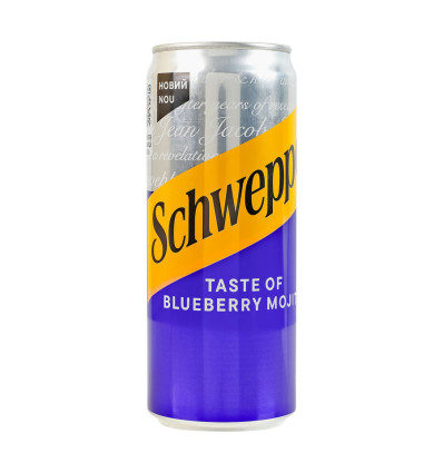 Напій б/а Schweppes Лохиновий мохіто сильногазований соковмісний на ароматизаторах 0.33л