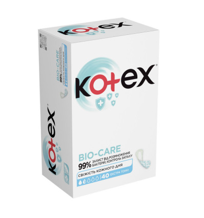 Прокладки Kotex Bio-Care Extra Thin ежедневные 40шт
