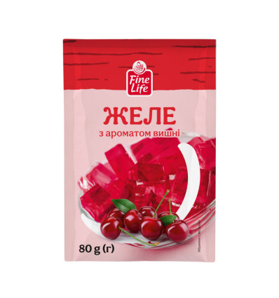 Желе Fine Life с ароматом Вишня 80г. Способ использования