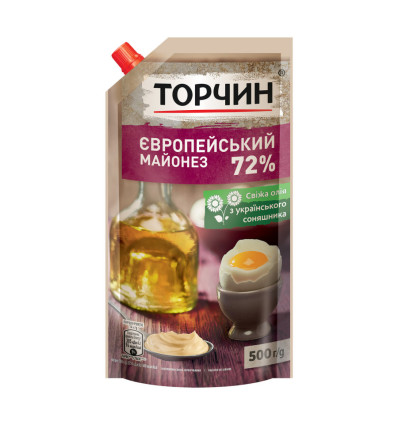Майонез Торчин Европейский 72% 500г