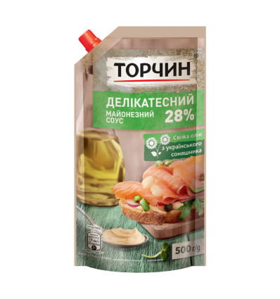 Соус Торчин майонезный Деликатесный 28% 500г