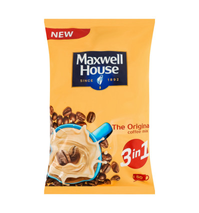Maxwell House Напій кавовий Original 3в1 розчинний 50 х 18г