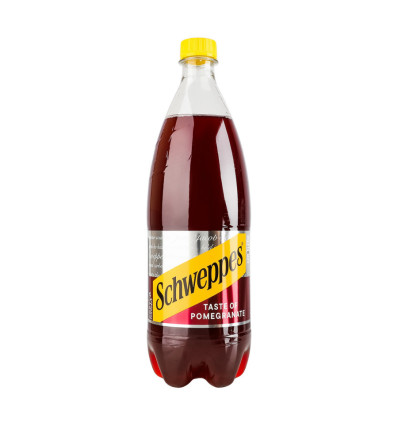 Напій б/а Schweppes Смак граната сильногазований на ароматизаторах 1л
