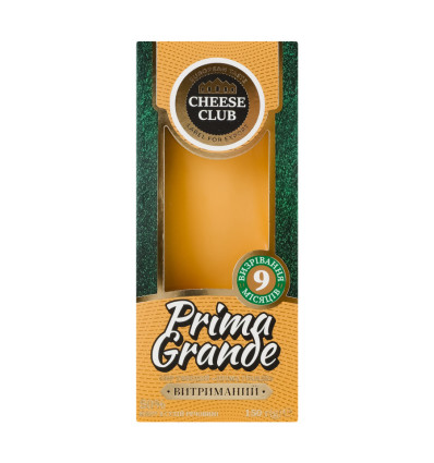 Сир Cheese Club Пріма Гранде твердий 9 місяців визрівання 50% 150г