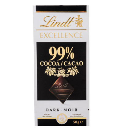 Шоколад Lindt Excellence экстра черный горький 99% 50г