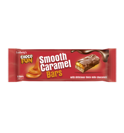 Батончики Choco Fun Smooth Caramel у молочному шоколаді 216г.