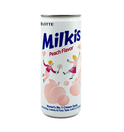 Напій Milkis газований зі смаком персика 0.25л