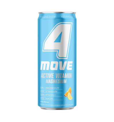 Напій газований 4Move Active Vitamin Magnesium грейпфрут-лайм 330 мл