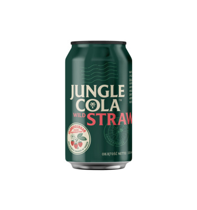Напиток JUNGLE COLA газированный со вкусом колья и земляники 0,33