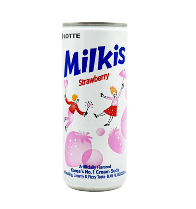Напій Milkis газований зі смаком полуниці 0.25л