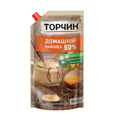 Майонез Торчин Домашний 50% 500г