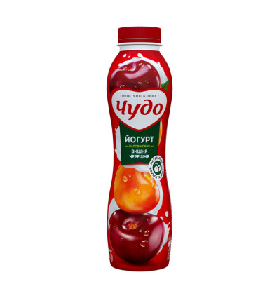 Йогурт Чудо Вишня-черешня з наповнювачем фруктовим 2.5% 520г
