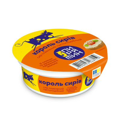 Сир Пирятин Король сирів плавлений пастоподібний 45% 90г