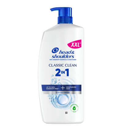 Шампунь та бальзам-ополіскувач Head & Shoulders 2в1 Основний догляд проти лупи 800мл