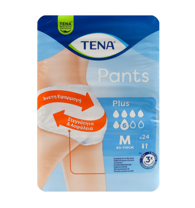 Подгузники-трусы Tena Pants Plus одноразовые M 24шт