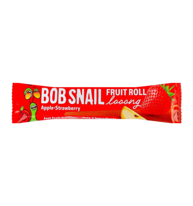 Цукерка фруктово-ягідна Bob Snail Яблучно-полунична дооовга натуральна 15г