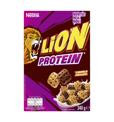 Сніданок сухий Lion Протеїн Caramel&Chocolate готовий 340г