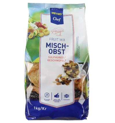 Суміш фруктова METRO Chef сушена сульфітована 1кг