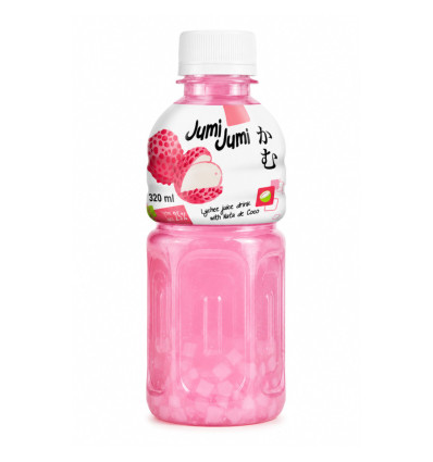 Напиток соковый JUMI JUMI со вкусом личи с кусочками кокосового геля Nata de Coco 0,32 л