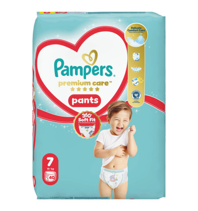 Підгузки-трусики Pampers Premium Care Pants 7 15+кг 40шт