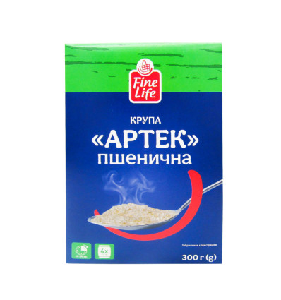 Крупа Fine Life з твердої пшениці Артек 300гр 4*75г