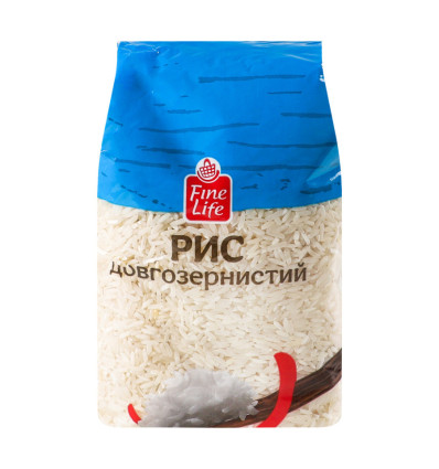 Рис Fine Life шліфований довгозернистий 800 г