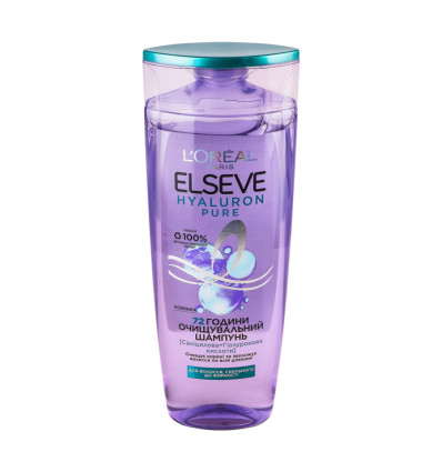 Шампунь Elseve Hyaluron Pure для волосся 400мл