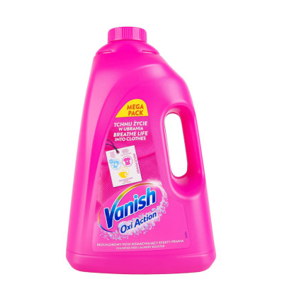 Засіб для видалення плям Vanish Oxi Action Кришталева білизна 3л