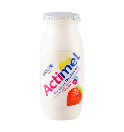 Продукт кисломолочный Actimel клубничный 1.4% 6 х 100г