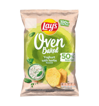 Чипсы Lay`s Oven Baked Yoghurt with herbs картофельные 110г