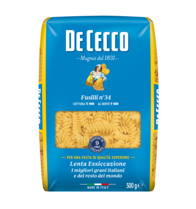 Макаронні вироби De Cecco Fusilli 500г