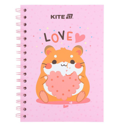 Блокнот на спіралі Kite Cute 3 K25-1911-3, А5, 80 аркушів, клітинка