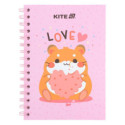 Блокнот на спіралі Kite Cute 3 K25-1911-3, А5, 80 аркушів, клітинка