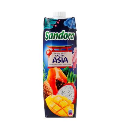 Нектар Sandora Asia Манго-ананас-питахайя-папайя неосветленный 950мл
