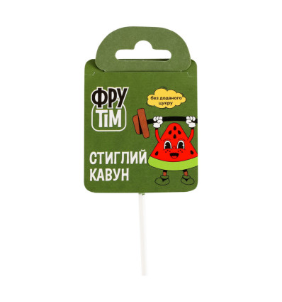 Льодяник ФруТім Стиглий кавун на паличці 10г