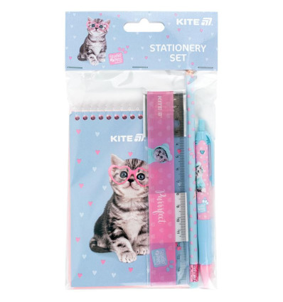 Набір канцтоварів Kite Studio Pets SP25-S03, 4 предмети