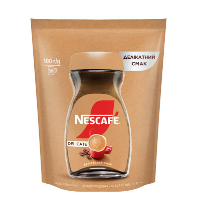 Кофе Nescafe Delicate растворимый порошкообразный 100г