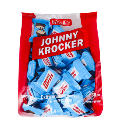 Вафлі Roshen Johnny Krocker з начинкою з кокосом 350г