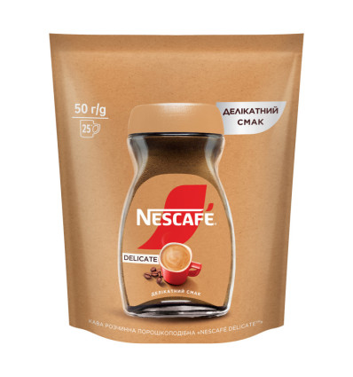 Кофе Nescafe Delicate растворимый порошкообразный 50г