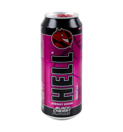 Напиток энергетический Hell Black Cherry б/а газирован 500мл