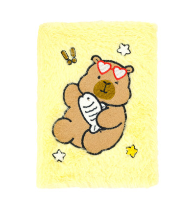 Блокнот плюшевий CAPYBARA 16, А5, 80 арк., клітинка, асорті, KIDS Line, ZB.700037