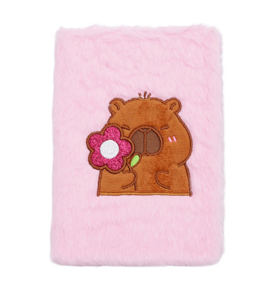Блокнот плюшевый CAPYBARA 4, А5, 80 л., ячейка, ассорти, KIDS Line, ZB.700018