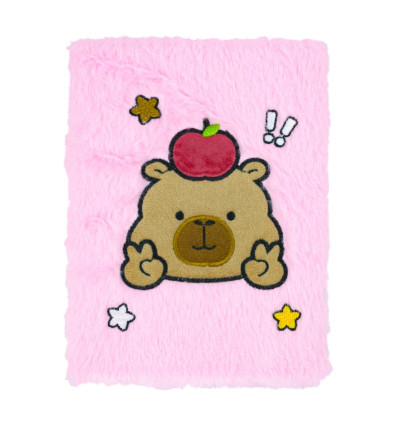 Блокнот плюшевый CAPYBARA 15, А5, 80 л., ячейка, ассорти, KIDS Line, ZB.700036