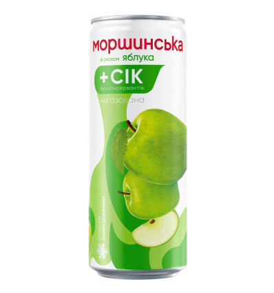 Напиток безалкогольный Моршинская со вкусом яблока 0.33л