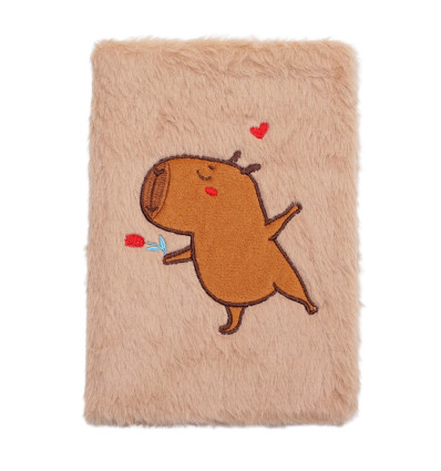 Блокнот плюшевый CAPYBARA 8, А5, 80 л., ячейка, ассорти, KIDS Line, ZB.700022