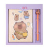 Блокнот с замком и ручкой CAPYBARA 1, 203х225 мм, 50 л., клетка, ассорти, KIDS Line., ZB.700013