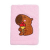 Блокнот плюшевий CAPYBARA 5, А5, 80 арк., клітинка, асорті, KIDS Line, ZB.700019